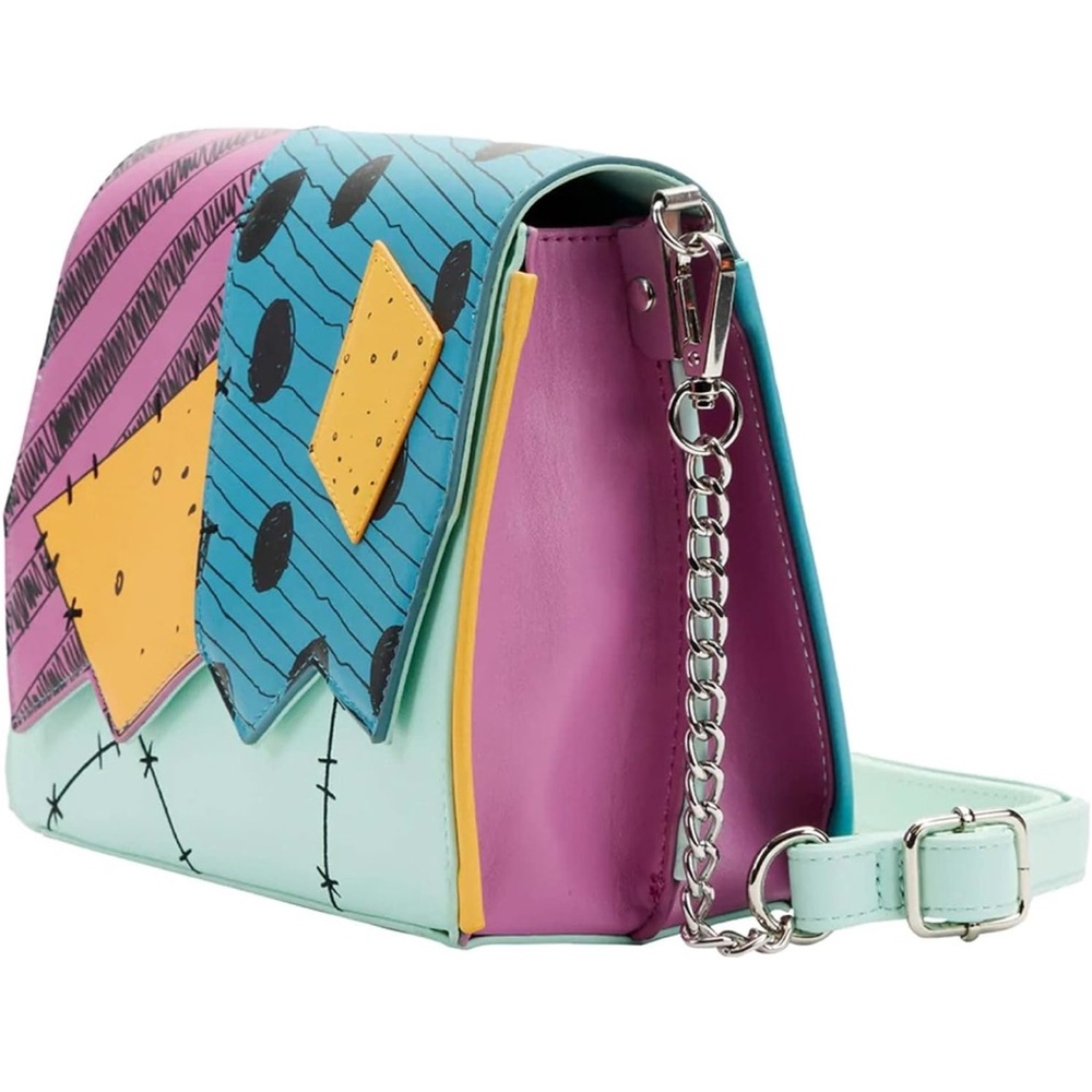 Loungefly Sally “Nightmare Before Christmas” Blue and Yellow Crossbody Bag - Picture 3 of 5